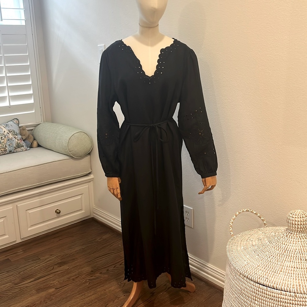 NWOT J. Crew Linen Eyelet Dress